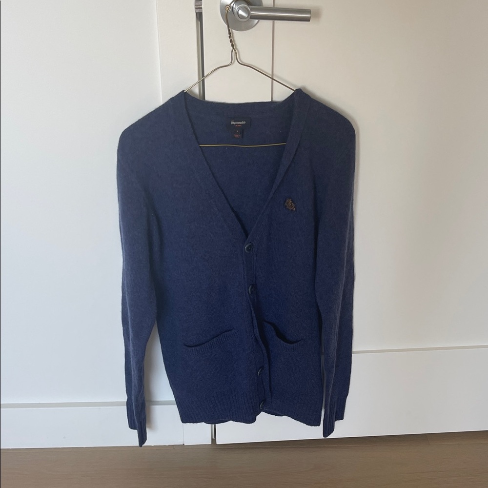 Women's Blue Cardigan Sweater